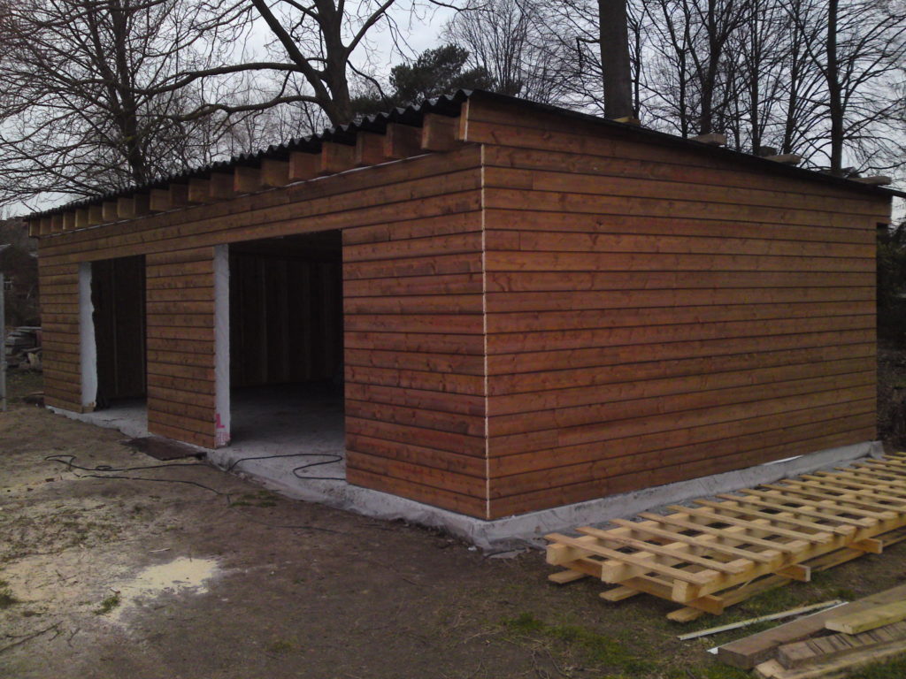 Structure garage en bois